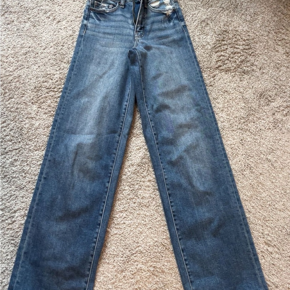 BKE Dark Blue Wide Leg Jeans Size 23